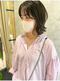 切りっぱなしボブ×インナーカラー