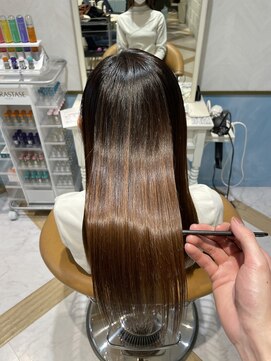 ロンド ストラーダ 心斎橋(Lond strada) イメチェンチェリーブラウンフェミニンロング