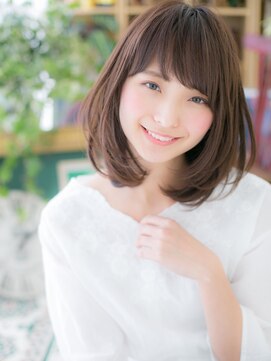 カバーヘア ブリス 上尾西口店(COVER HAIR bliss) 斜めバング黒髪ナチュラルモードミニボブh2上尾20代30代40代!