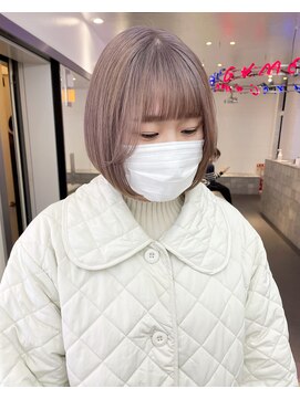 ゲーム 原宿店(GAME) ミルクティーベージュ/ダブルカラー/ブリーチ/髪質改善/原宿