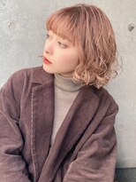 サンド 表参道(sand)&nbsp;前下がりショートボブ大人可愛いパーマ表参道