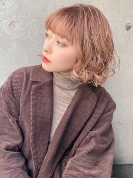 サンド 表参道(sand) 前下がりショートボブ大人可愛いパーマ表参道