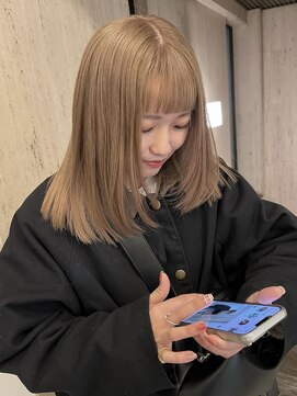 プネル 渋谷(PUNEL) ベージュ/ダブルカラー/ケアブリーチ/ブリーチカラー