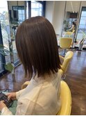 切りっぱなしボブ/外ハネボブ