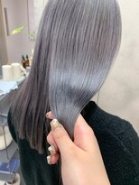 レア 渋谷(Le'a) ラベンダーグレー/酸性ストレート/ブリーチストレート