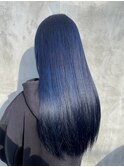 ブルーブラック/ダブルカラー/インナーカラー/ケアブリーチ