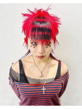 レコ 渋谷(LECO) ボーダーパンクシャギーウルフスタイル