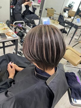 アジールヘア 所沢プロペ通り店(agir hair) アンブレラデザインカラーレイヤーカットミルクティーベージュ