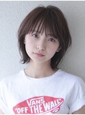 ウルフボブ#黒髪#ボブルフ#小顔#ネビージュ#ワンレン