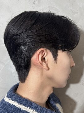 ノラ ヘアーサロン(NORA HAIR SALON) 韓国シースルーマッシュ黒髪マッシュカルマパーマダウンパーマ