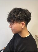 刈り上げショートマッシュスペインカールツイストスパイラル