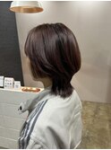 トップ重めのレイヤーカット