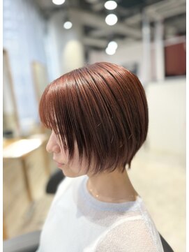 リーオオサカ(Lee Osaka) 【Lee大阪店】ショート×ブリーチなしカラー/新出