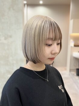  お客様の"髪質"や"骨格"を見極めた施術★伸びてきてもカタチが崩れづらいまとまりのあるカットへ。