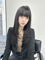 ユーフォリア 渋谷グランデ(Euphoria SHIBUYA GRANDE) レイヤーカット 暗髪カラー