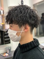 マッシュスパイラルパーマツイストスパイラル波巻きメンズ