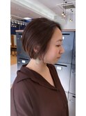 20代30代40代ストレート小顔補正立体カット