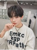 シースルーマッシュダウンパーマ韓国マッシュニュアンスパーマ