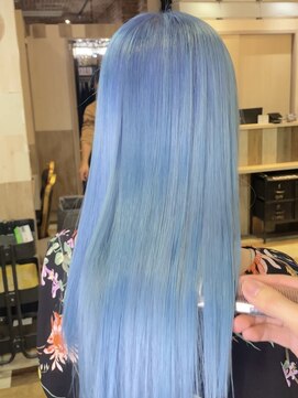 ゴリラビスケッツ(GORILLA BISCUITS) ペールブルー/ケアブリーチ/ダブルカラー