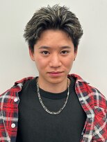 ボンドストーリールミエール(Bond Story lumiere)&nbsp;メッシュハイライトスパイキーショートピンパーマ