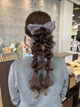 ブランシェ 春日井市民病院前店(BRANCHE) ヘアアレンジ×ポニーテールアレンジ