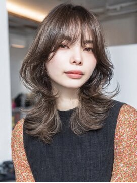 ダル 渋谷/表参道(DAL.) ハッシュカットミディアムレイヤーシャギー韓国ヘア