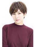 ショートボブ/20代/30代/40代/ワンカール/くびれヘア/小顔