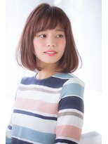 アリエッタ(aRietta)&nbsp;【aRietta/銀座】モーブカラーワンサイド大人かわいいボブ