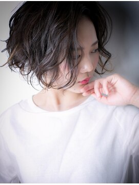 カバーヘア ブリス 大宮西口(COVER HAIR bliss) ローライト*無造作くせ毛風小顔ナチュラルボブs大宮20代30代40代