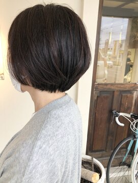 フランジェッタヘアー(Frangetta hair) まろやかボブ