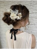[OCEAN Hair&Life藤原純] 低めのお団子アレンジ☆