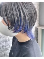 リアイス(Re:ICE) サファイアブルーインナーカラーマッシュウルフ