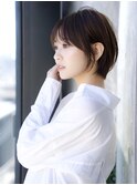 前髪あり小顔ショートボブ20代30代40代【AIN.表参道】川原大地
