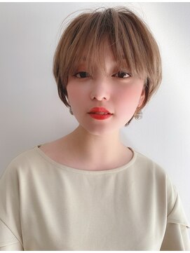 ロンド 銀座(Lond) 【銀座◇成田】グレージュカラー丸みショートくびれ小顔ボブ