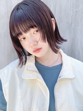 セイドット リー(Say. Ree) Say.おしゃれ女子ウルフヘア外ハネボブイヤリングカラーボブルフ