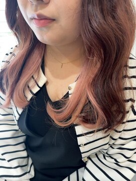 ファブ 千葉店(FaB) ピンクベージュ/インナーグレージュ/ウルフ[千葉駅]