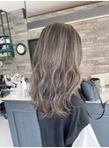 人気の艶髪グレージュ♪大人ハイライト