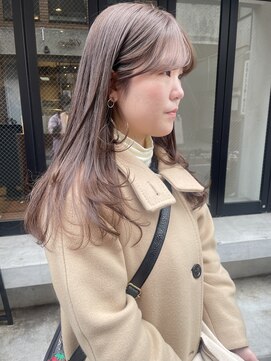 コフィー バイ メルト 吉祥寺(cofy by melt) 【松本咲花】ブリーチなしダブルカラーくすみベージュ顔まわり