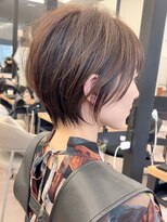 ビューナゴヤ 名駅(VIEW NAGOYA)&nbsp;美髪シアーカラーピンクブラウンショートカット切りっぱなしボブ