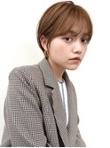 ハイライト白髪ぼかしダブルカラーインナーカラーショートボブ