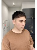 無造作メンズベリーショート☆ツーブロックビジネス爽やか