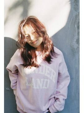 メロウ(MELLOW) カット＋【ブリーチ無しピンク系レッド系ボルドー系カラー】