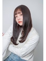 ルフュージュ バイ プロデュース 相模大野店(Refuge by Produce)&nbsp;チョコレートブラウン/レイヤーカット/ストレートロング