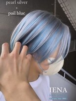 イエナ 渋谷(IENA)&nbsp;デザインカラーケアブリーチダブルカラー水色カラーペールブルー