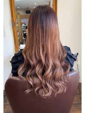 ヘアーメイク ダンス(hair make DANCE) 2色ミックスで明るめロング(^-^)