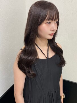 ラグナ(LAGUNA) 【ラベンダーグレージュ/暗髪透明感カラー/ロング/20代】