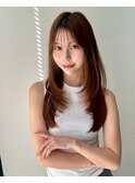 ★ワンカールモテ髪前髪小顔カットサイドバング艶感