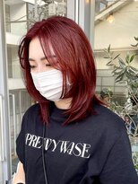 シャロン(SHARON)&nbsp;【SHARON】ウルフヘア×レッドカラー