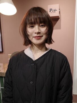 【レイヤーボブ/渥美怜子】フェイスレイヤー/切りっぱなしボブ