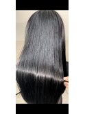 髪質再整ストレート×ブルーブラック